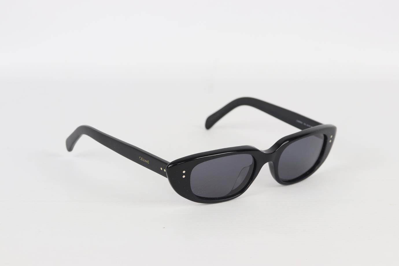 Celine cat eye acetate sunglasses. Black. Does not come with dustbag or case. Style Code: CL40095U. Lens Size: 51 mm. Arm Size: 19 mm. Bridge Size: 145 mm. Very good condition - Light signs of wear; see pictures.
