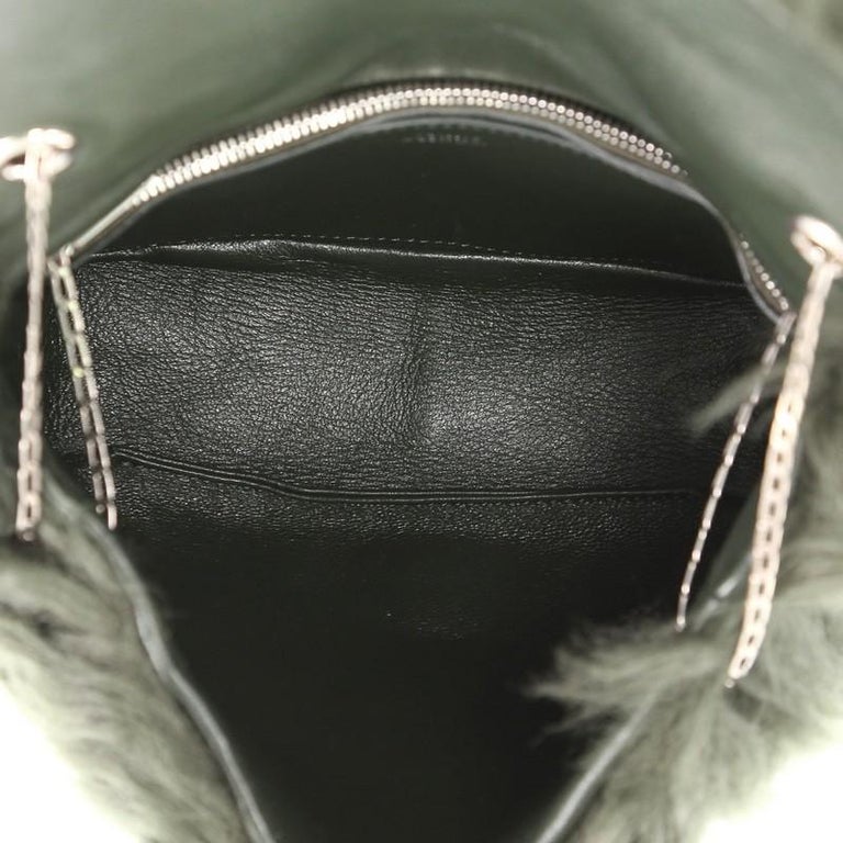 Celine Chain Flap Bag Shearling Small at 1stDibs | celine shearling bag