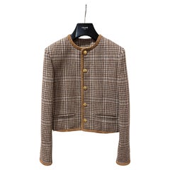 Celine CHASSEUR Kaia Berger Exclusive Checkered Tweed Jacket