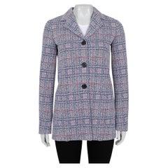 Celine Checked Cotton Blend Blazer Size 36