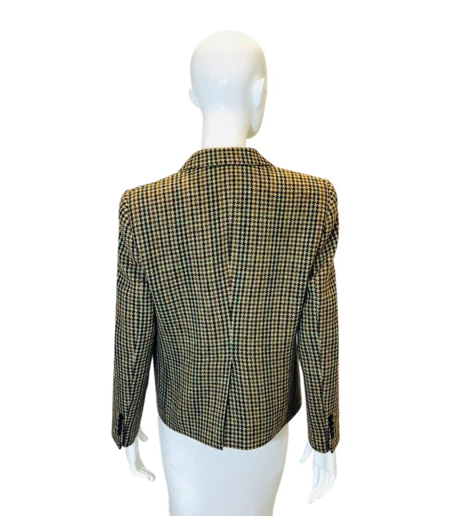 Celine Checked Wool Jacket In Excellent Condition In London, GB