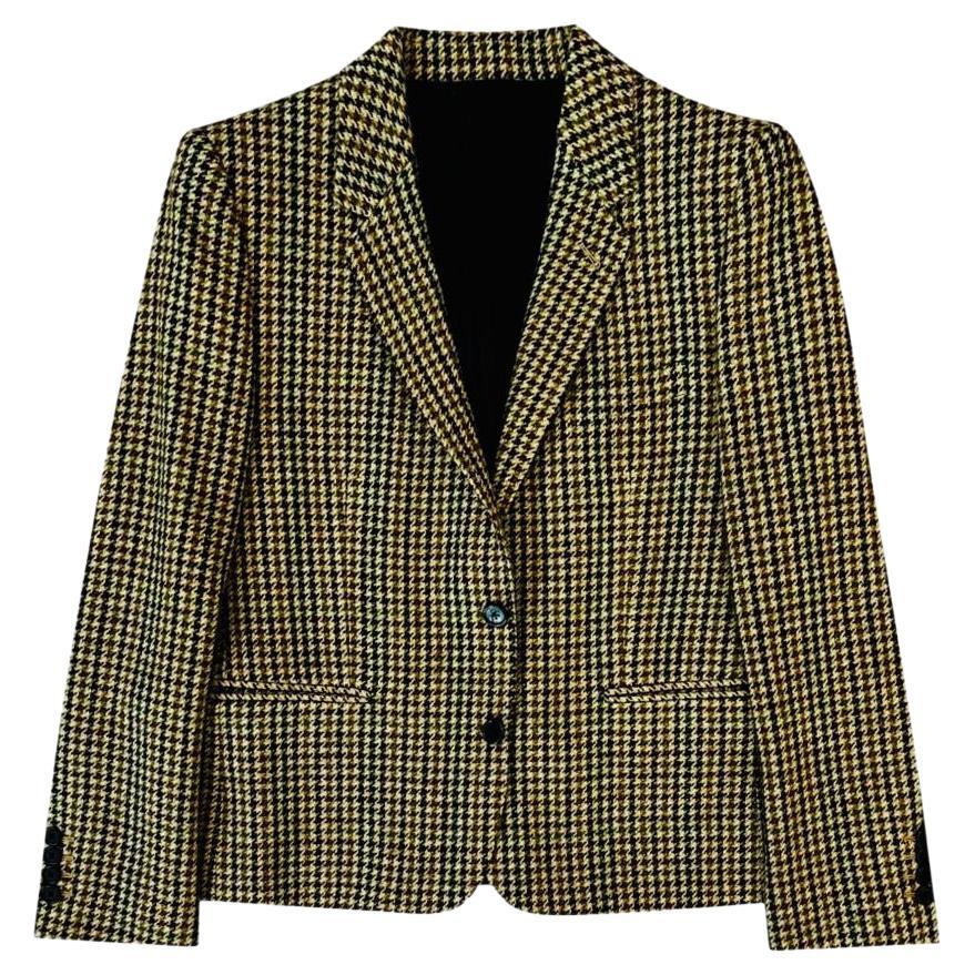 Celine Karierte Wolljacke