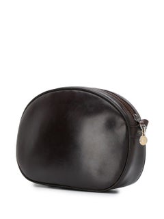 Celine Chocolate Leather Triomphe Shoulder Bag
