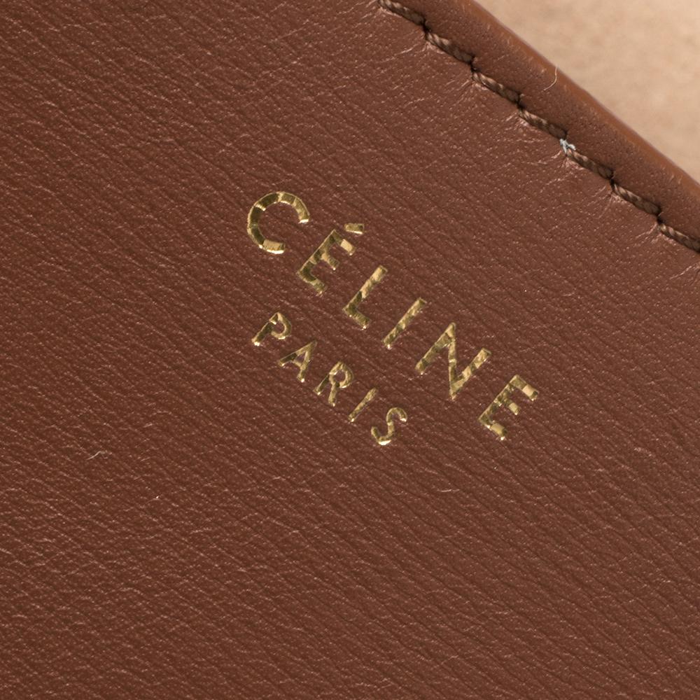 Celine Cinnamon Brown Leder Blade Flap Tasche 6
