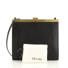 Celine Clasp Crossbody Bag Leather Mini
