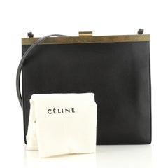 Celine Clasp Crossbody Bag Leather Mini