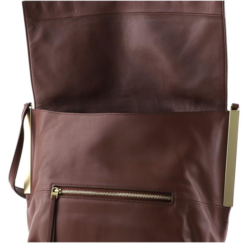 Celine Clasp Flap Bag Leather 4