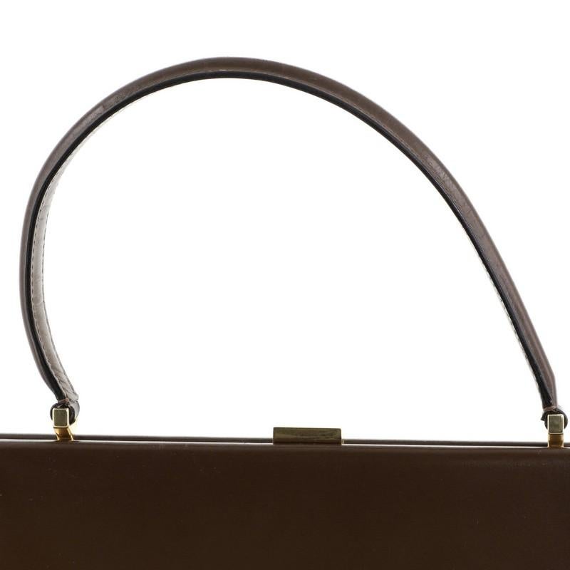 Women's or Men's Celine Clasp Top Handle Bag Leather Medium