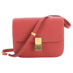 Classic Box Bag aus körnigem Leder von Celine Medium