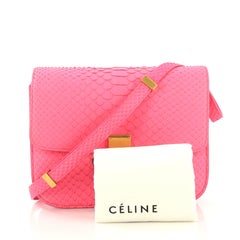 Celine Classic Box Bag Python Medium
