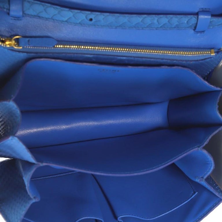 Celine Classic Box Bag Python Medium at 1stDibs