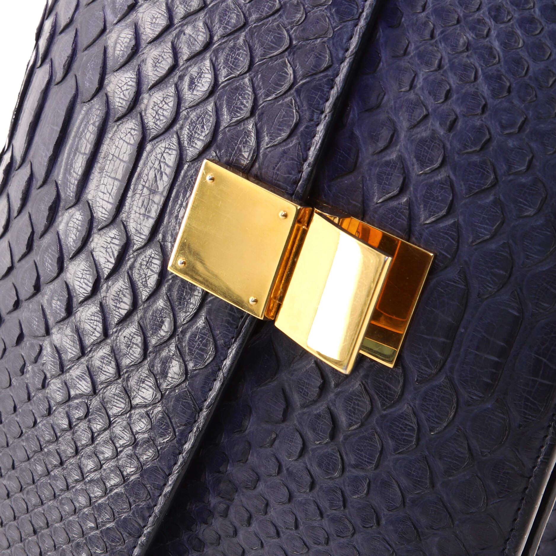Celine Classic Box Bag Python Medium at 1stDibs