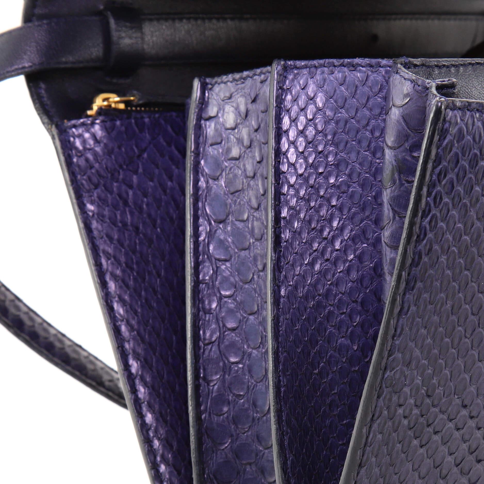 Celine Classic Box Bag Python Medium at 1stDibs