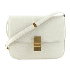 Celine Classic Box Bag Python Medium