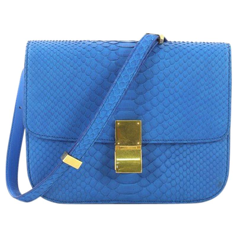 celine python box bag