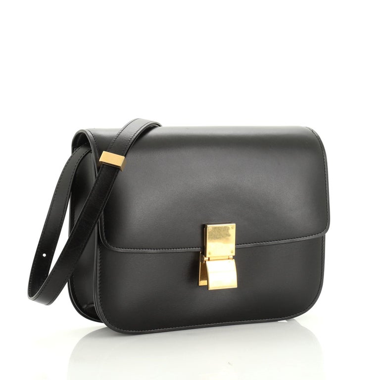 Celine Classic Box Bag Smooth Leather Medium For Sale At 1stdibs