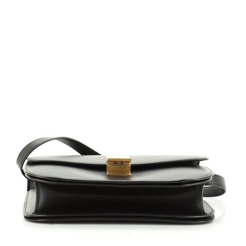 Black Celine Classic Box Bag Smooth Leather Medium