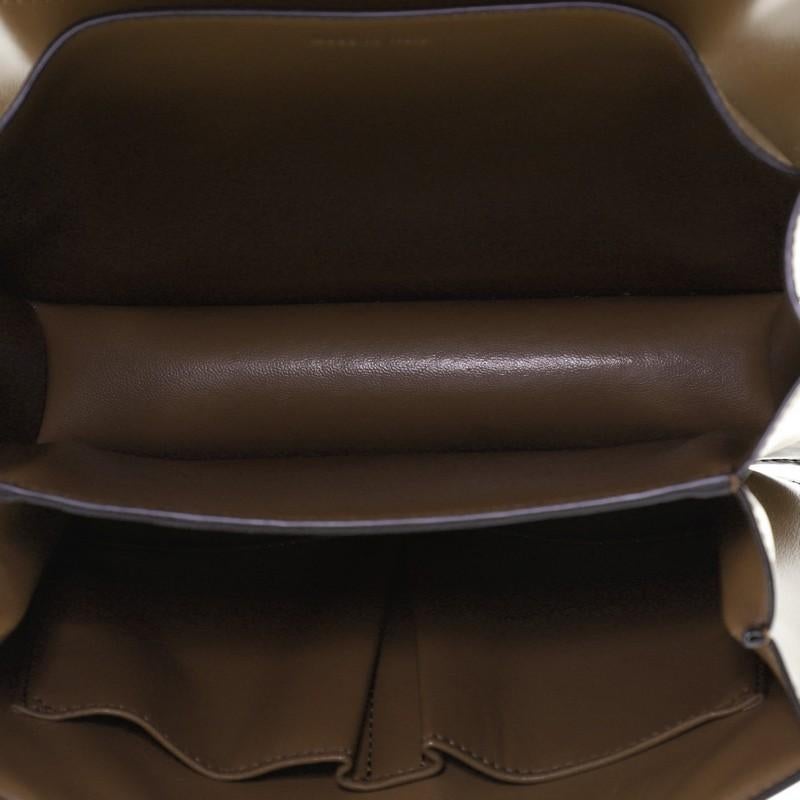 Brown Celine Classic Box Bag Smooth Leather Medium