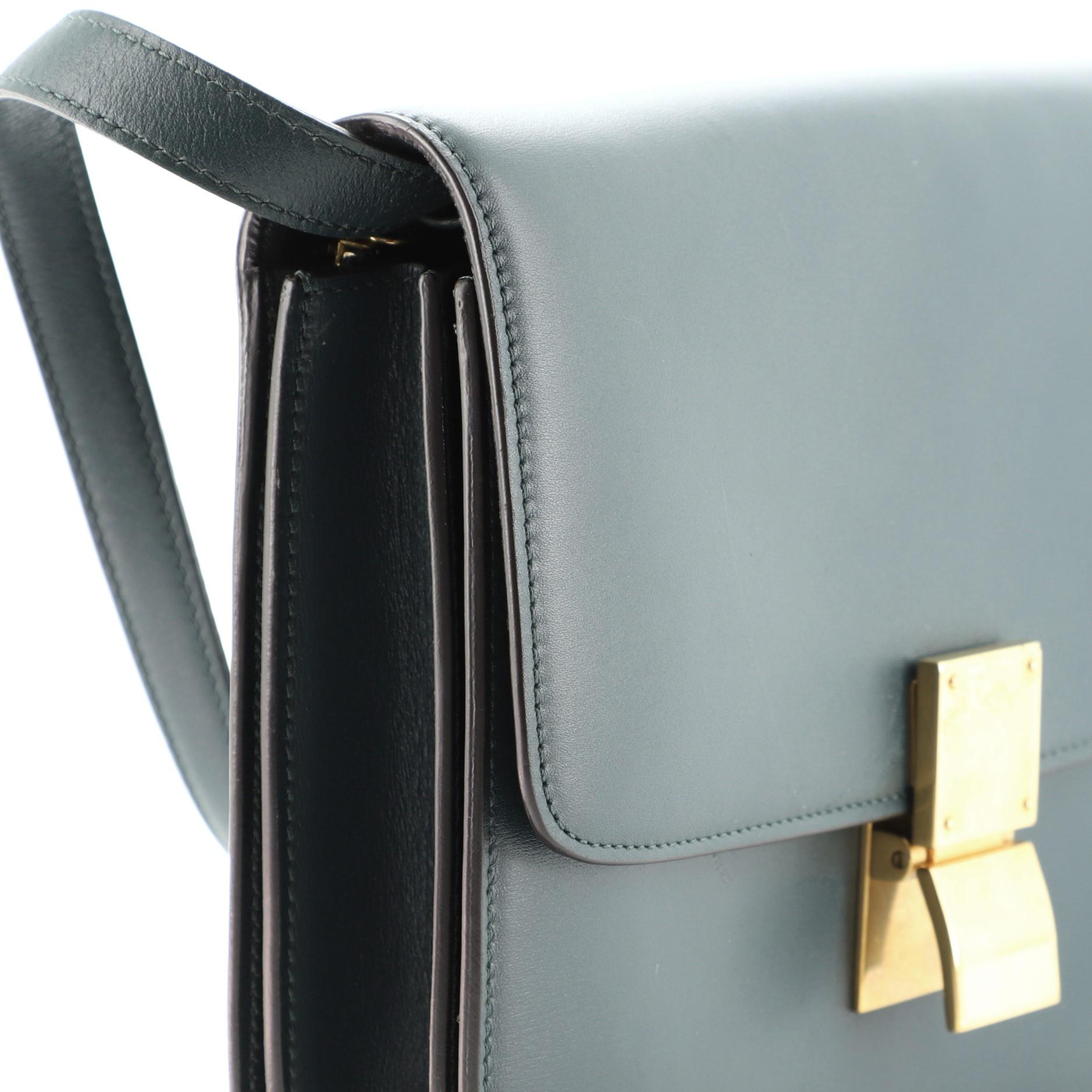 Black Celine Classic Box Bag Smooth Leather Medium