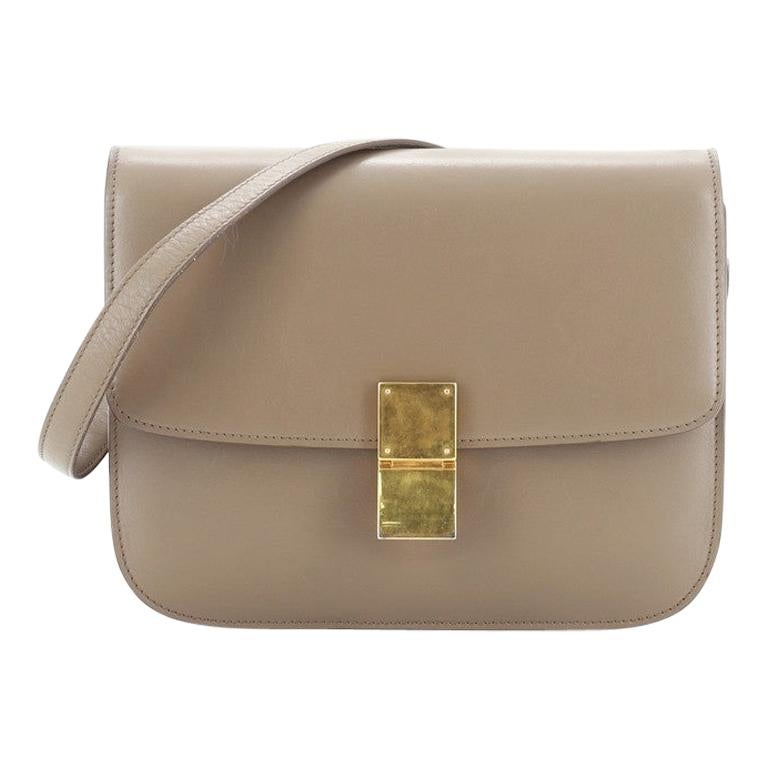 Celine Classic Box Bag Smooth Leather Medium at 1stDibs | chanel mini flap  bag, celine bag, andy warhol tote bag