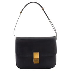 Celine Medium Classic Bag In Box Calfskin In Black