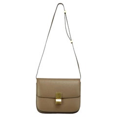Celine Classic Box Medium Textured Leathger Shoulder Bag