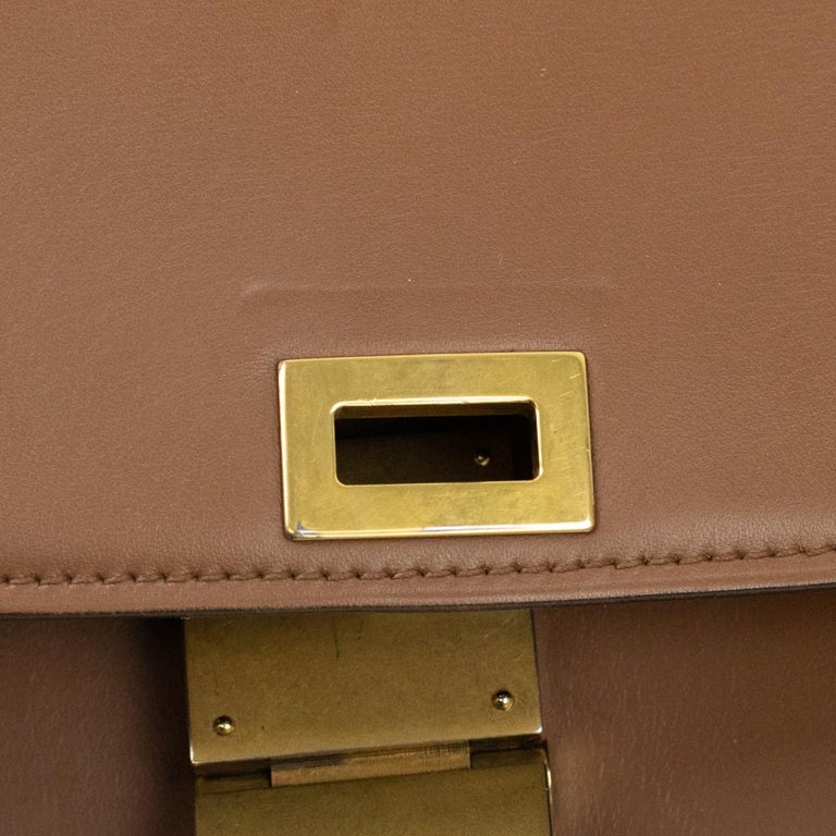 CÉLINE, Classic in brown leather For Sale at 1stDibs