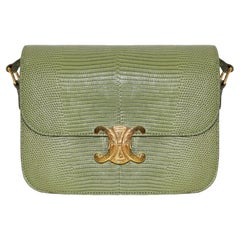 Celine Classic Light Khaki Triomphe Bag GHW