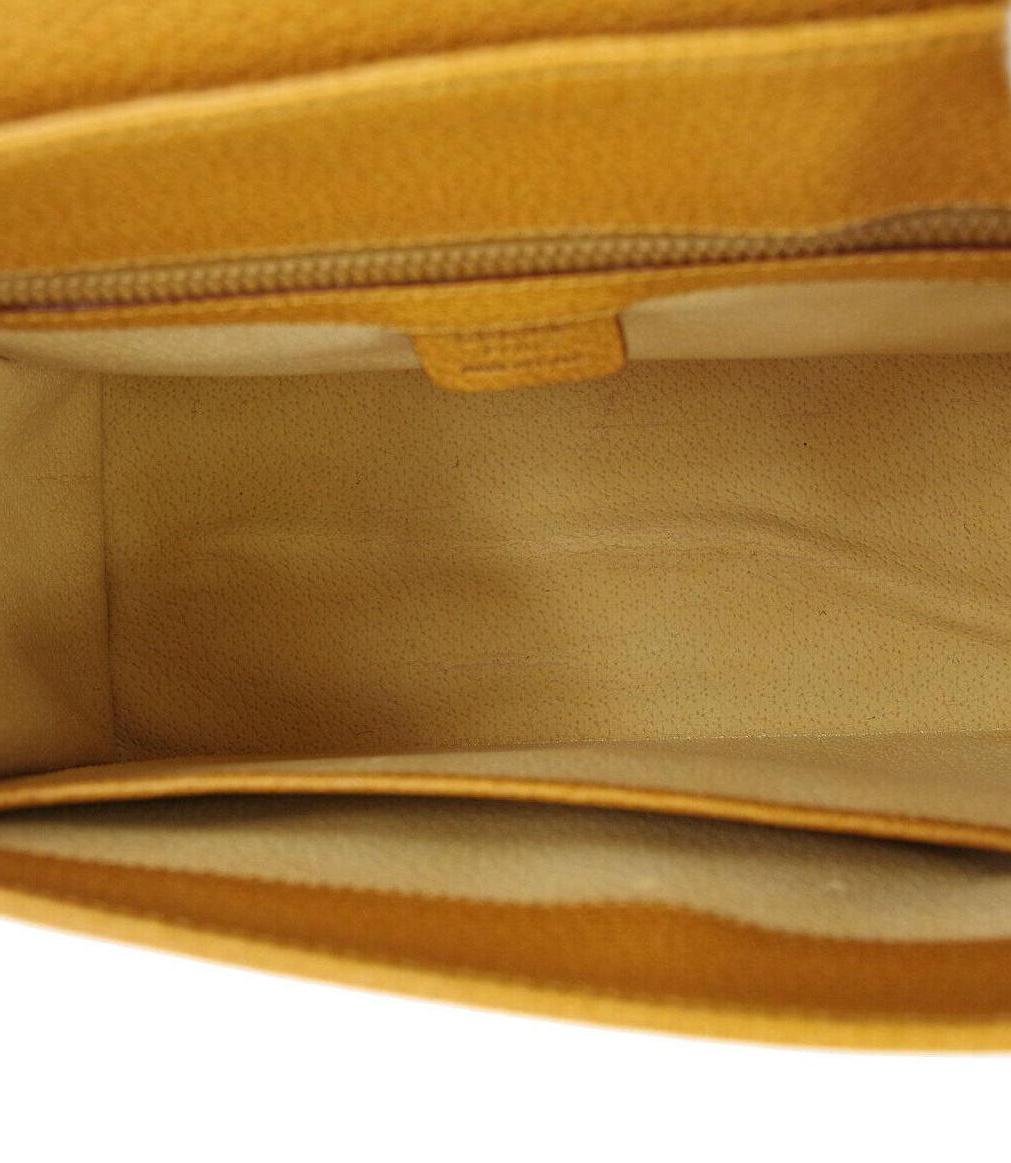 Women's Celine Cognac Leather Gold Evening Kelly Top Handle Satchel Shoulder Flap Bag