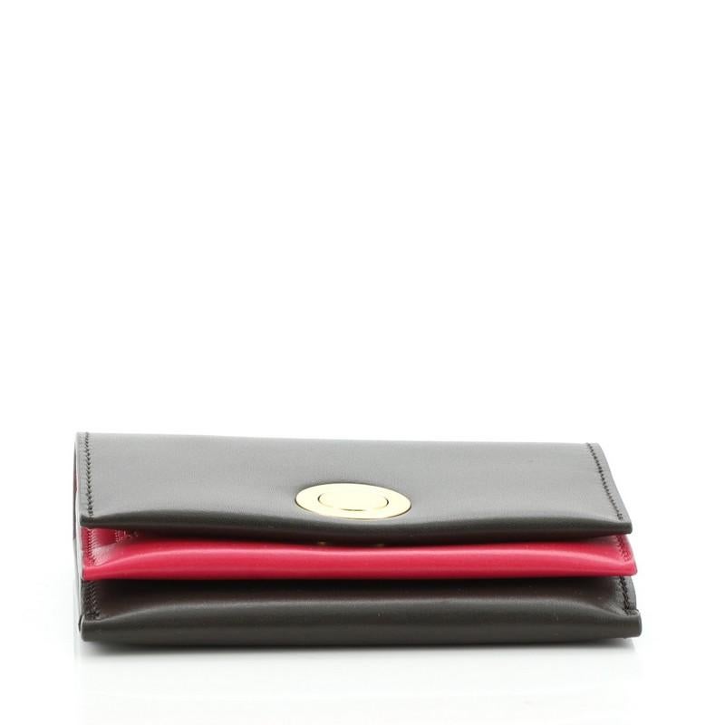 Celine Coin Multifunction Flap Wallet Leather Medium In Good Condition In NY, NY