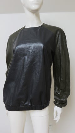 Celine Color Block Leather Top