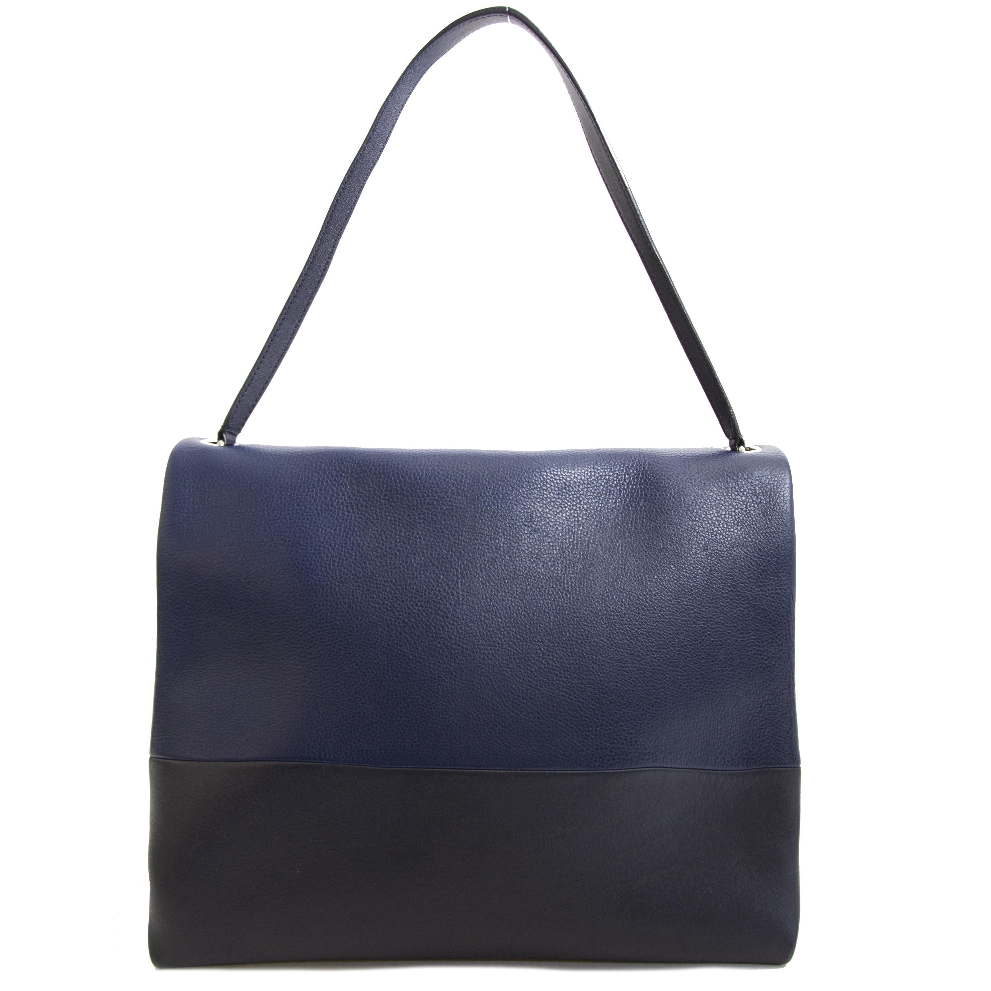 Celine Colorblocked Leather Shoulder Bag 1