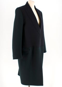 Celine Colour Block Wool & Cashmere Blend Coat 40