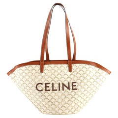 Celine Couffin Bag Triomphe Coated Canvas Medium