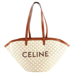 Celine Couffin Bag Triomphe Coated Canvas Medium