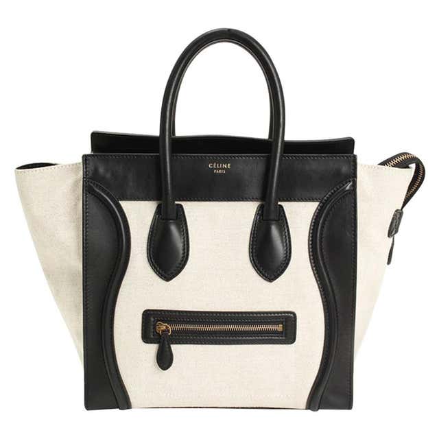 Celine Bicolor Luggage Bag Nubuck Micro at 1stDibs