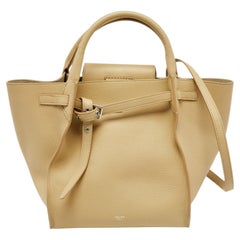 Celine Cream Leather Big Bag Bucket Bag