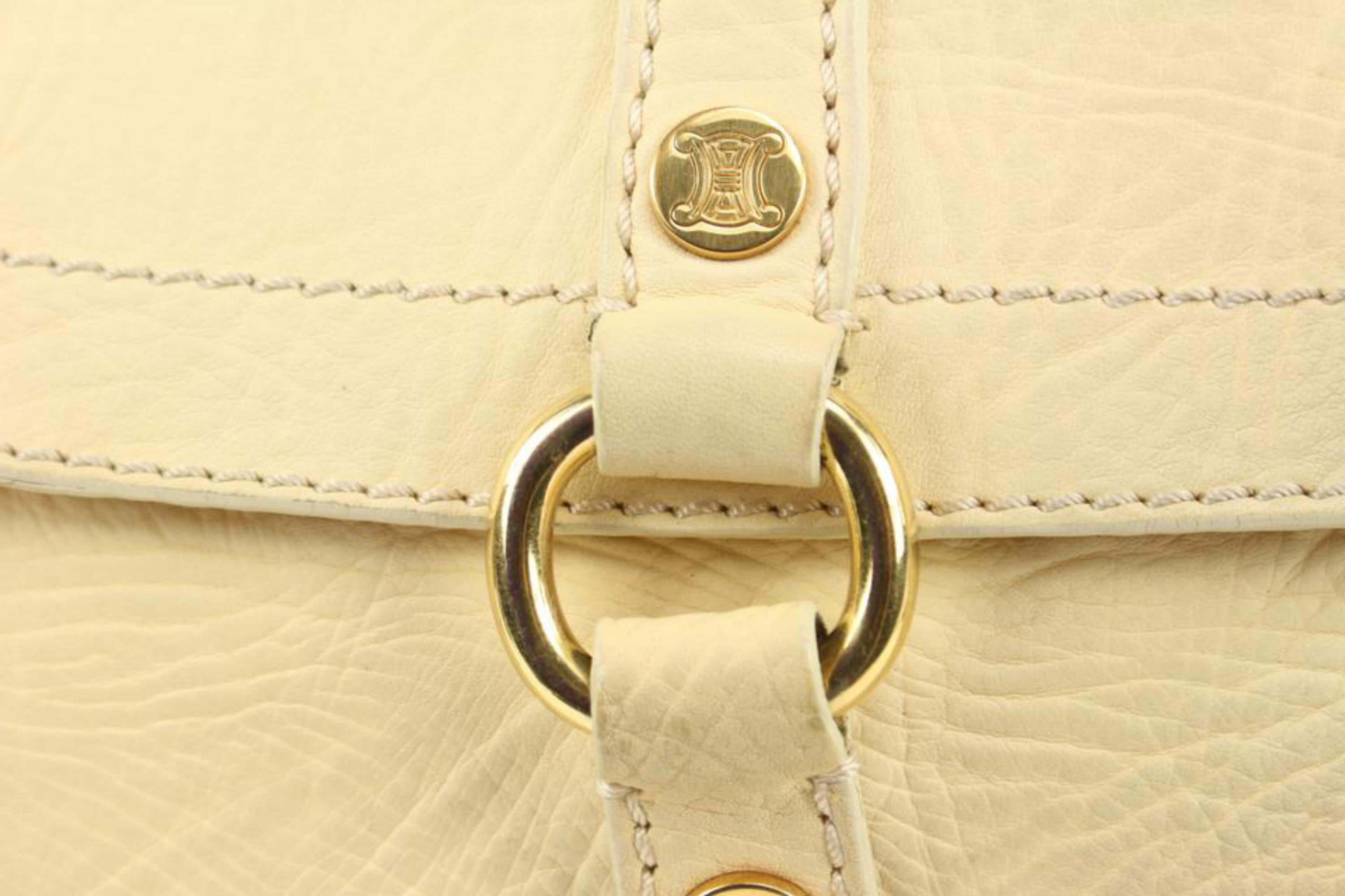 Céline Cream Leather Boogie Tote Bag 91ce39s For Sale 5