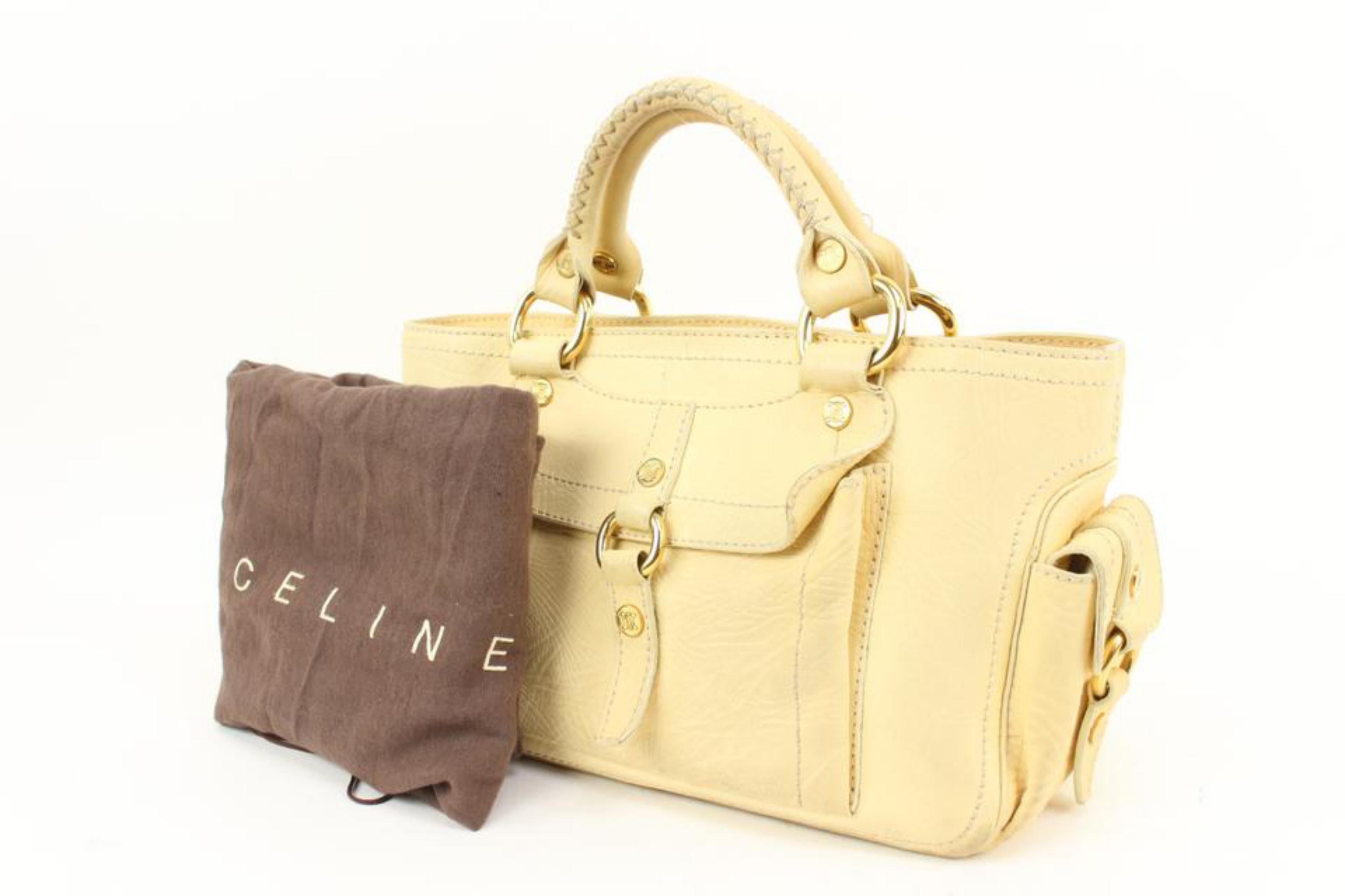 Céline Cream Leather Boogie Tote Bag 91ce39s
Date Code/Serial Number: GAS0/55
Made In: Italy
Measurements: Length:  14