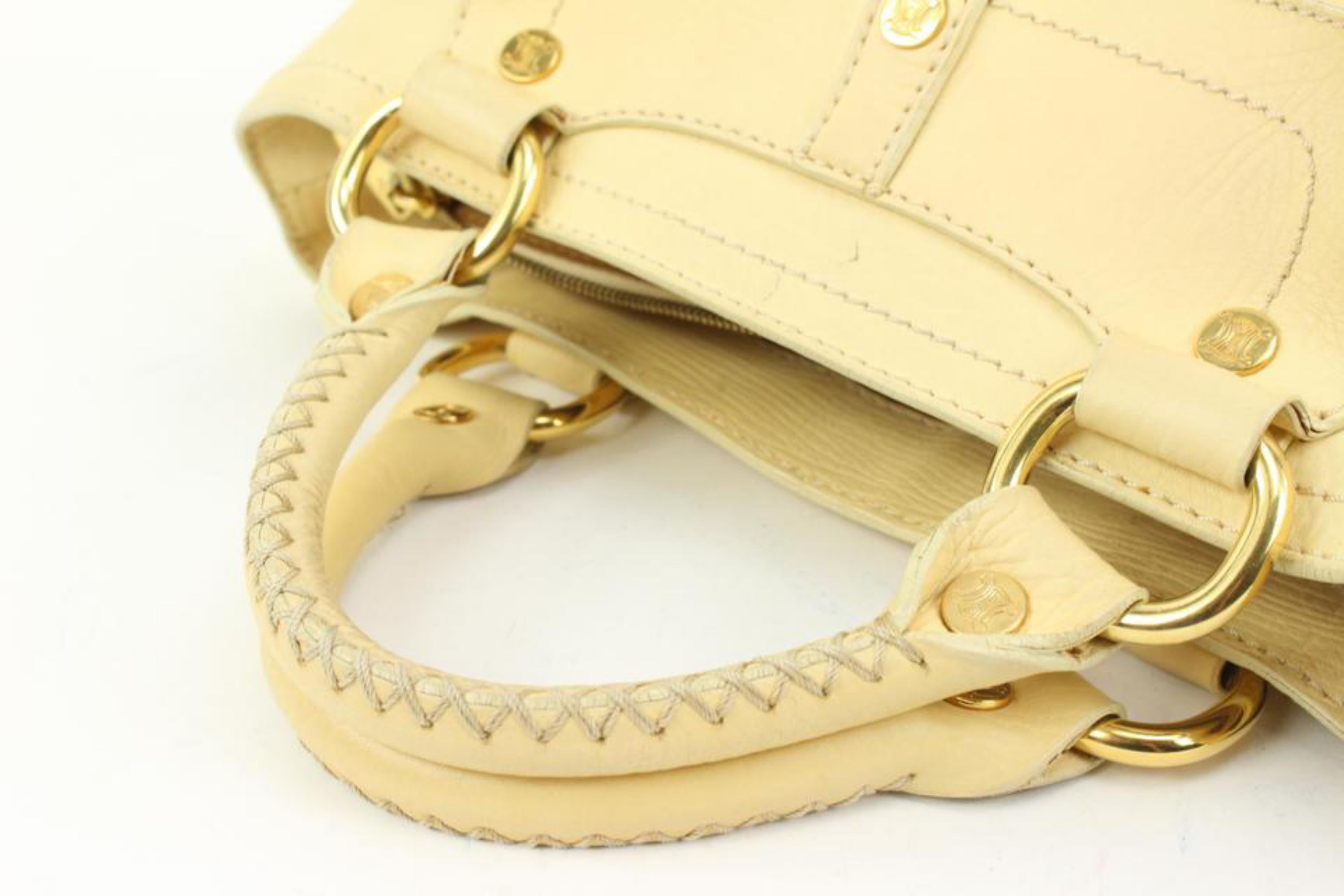 Women's Céline Cream Leather Boogie Tote Bag 91ce39s For Sale