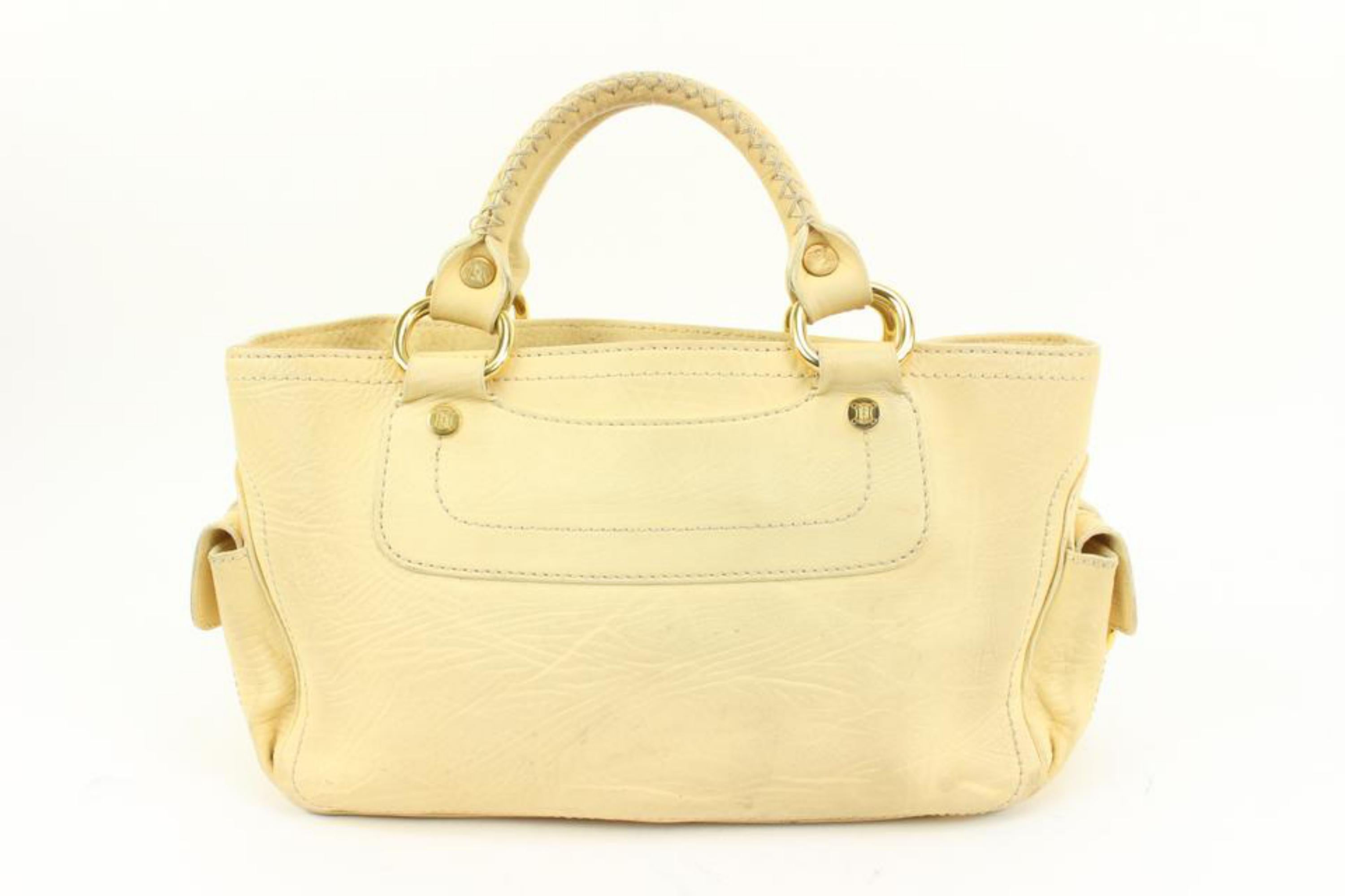 Céline Cream Leather Boogie Tote Bag 91ce39s For Sale 1