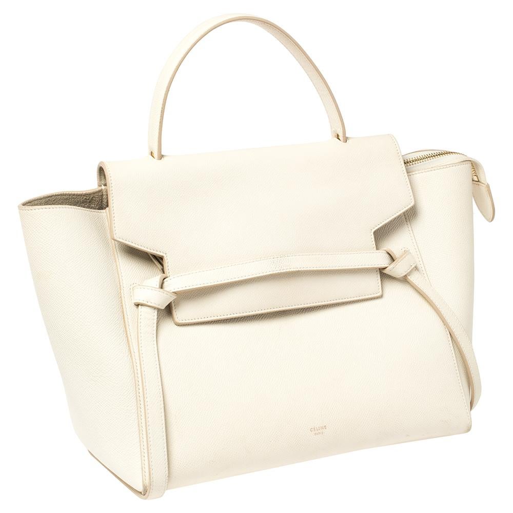 handtasche leder creme