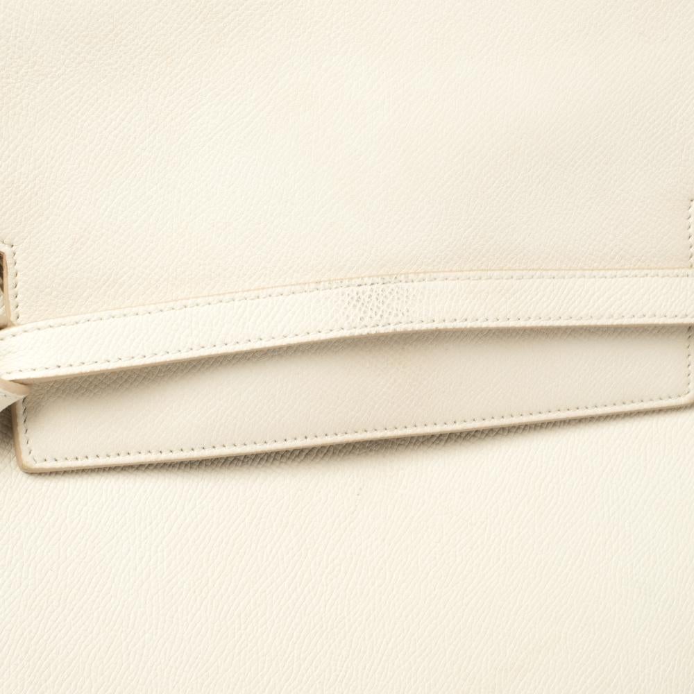 Celine Creme Leder Mini Gürtel Top Handle Tasche Damen