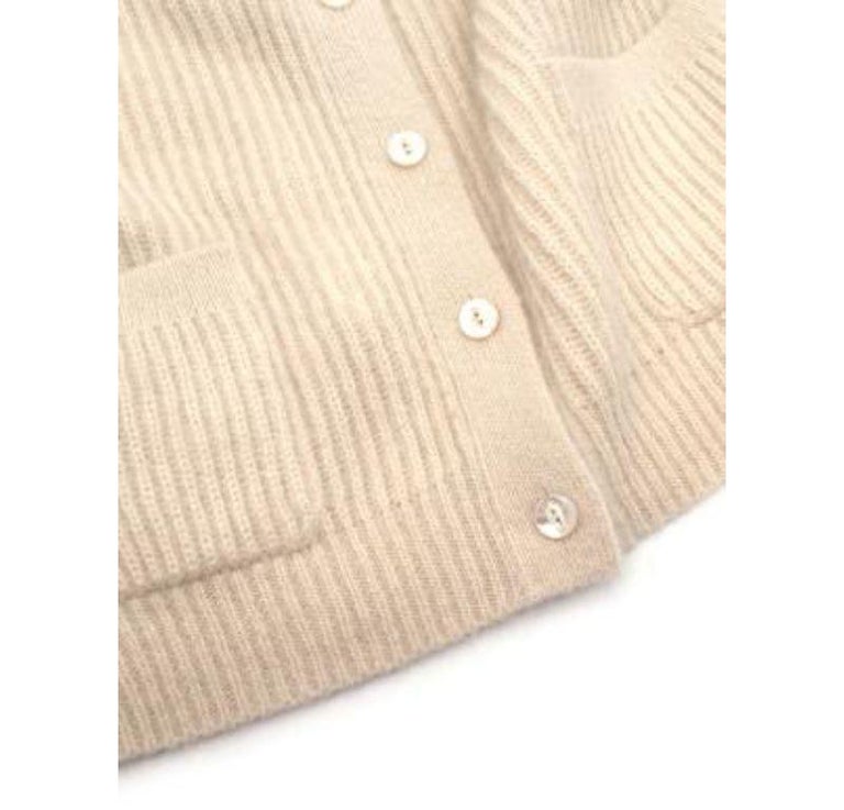 CELINE cashmere Bijou button cardigan tops 2A782981E black XS