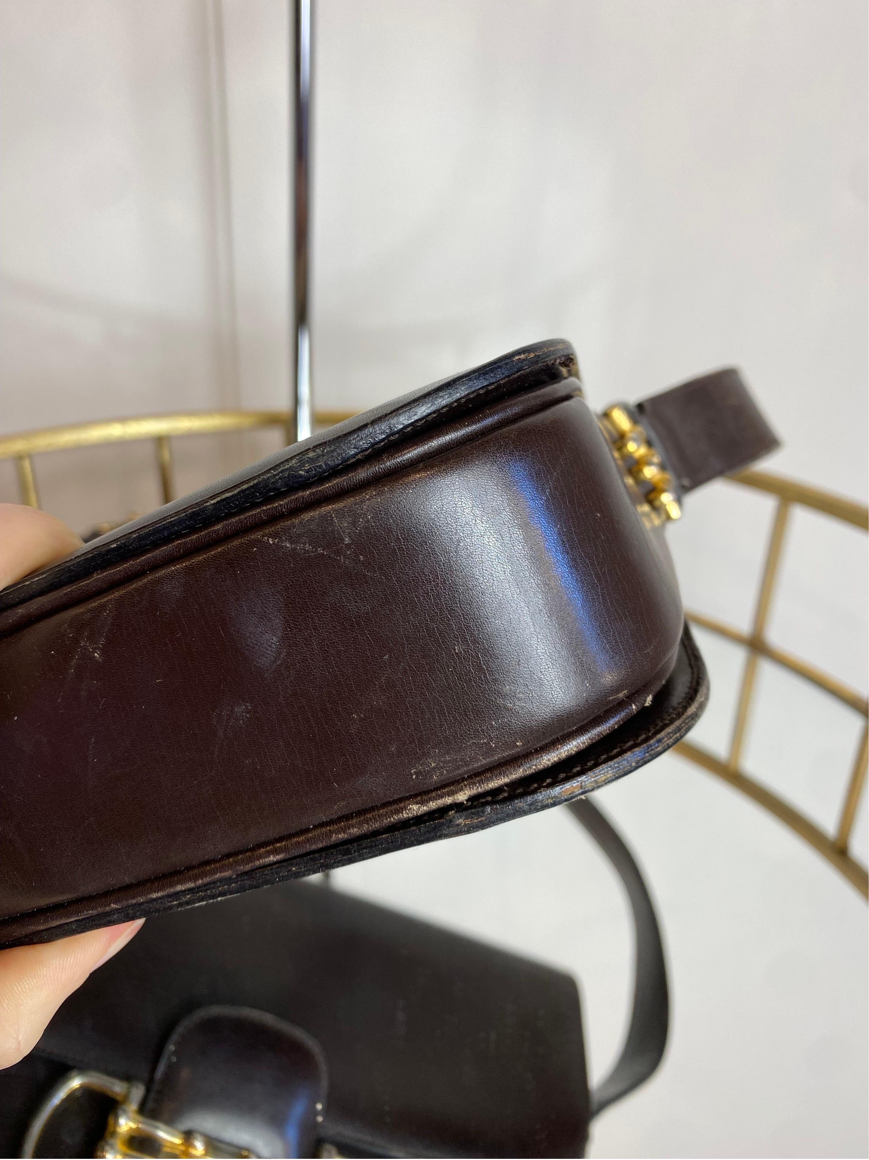 Celine Crecy vintage Leather Shoulder Bag 5