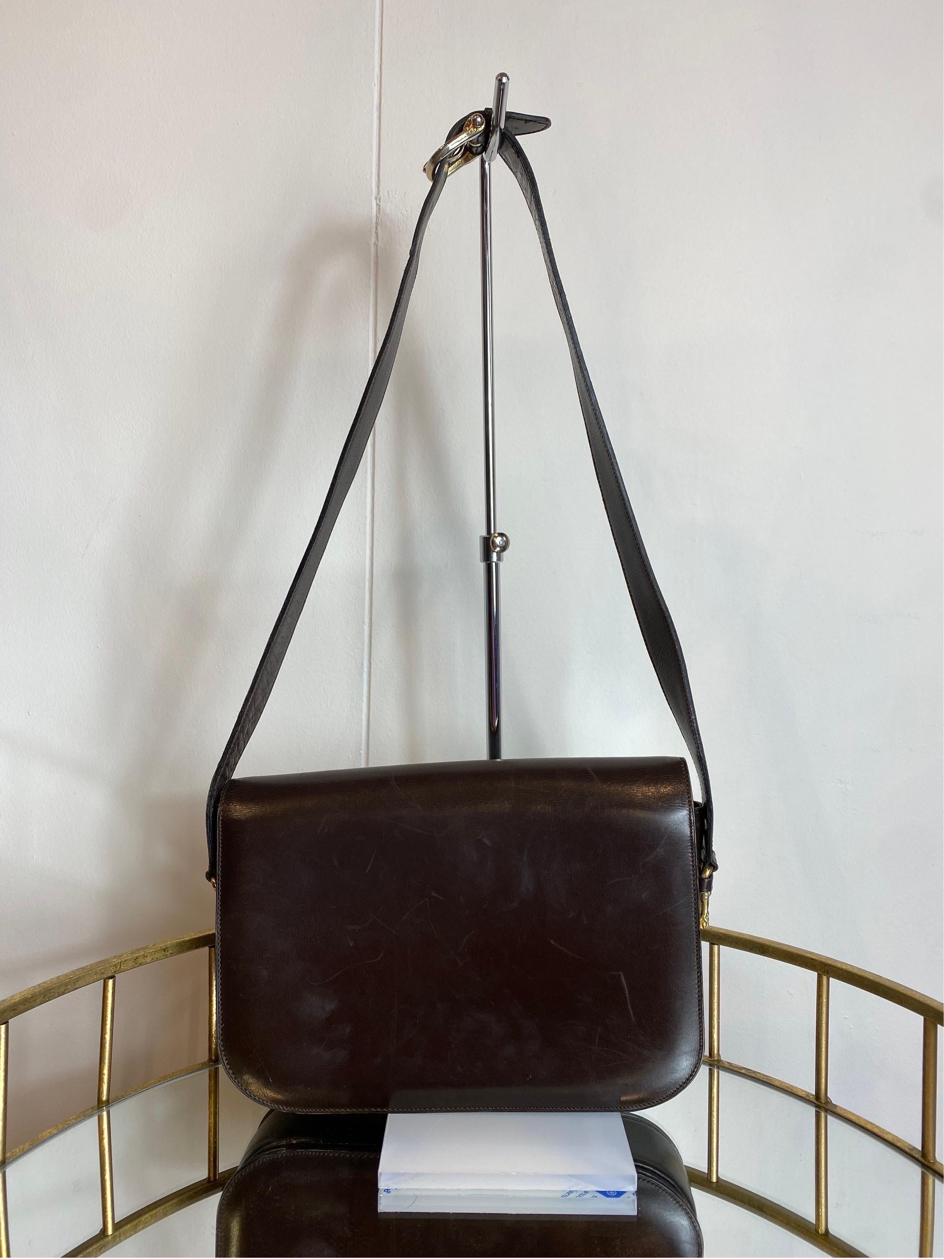 Celine Crecy vintage Leather Shoulder Bag 1