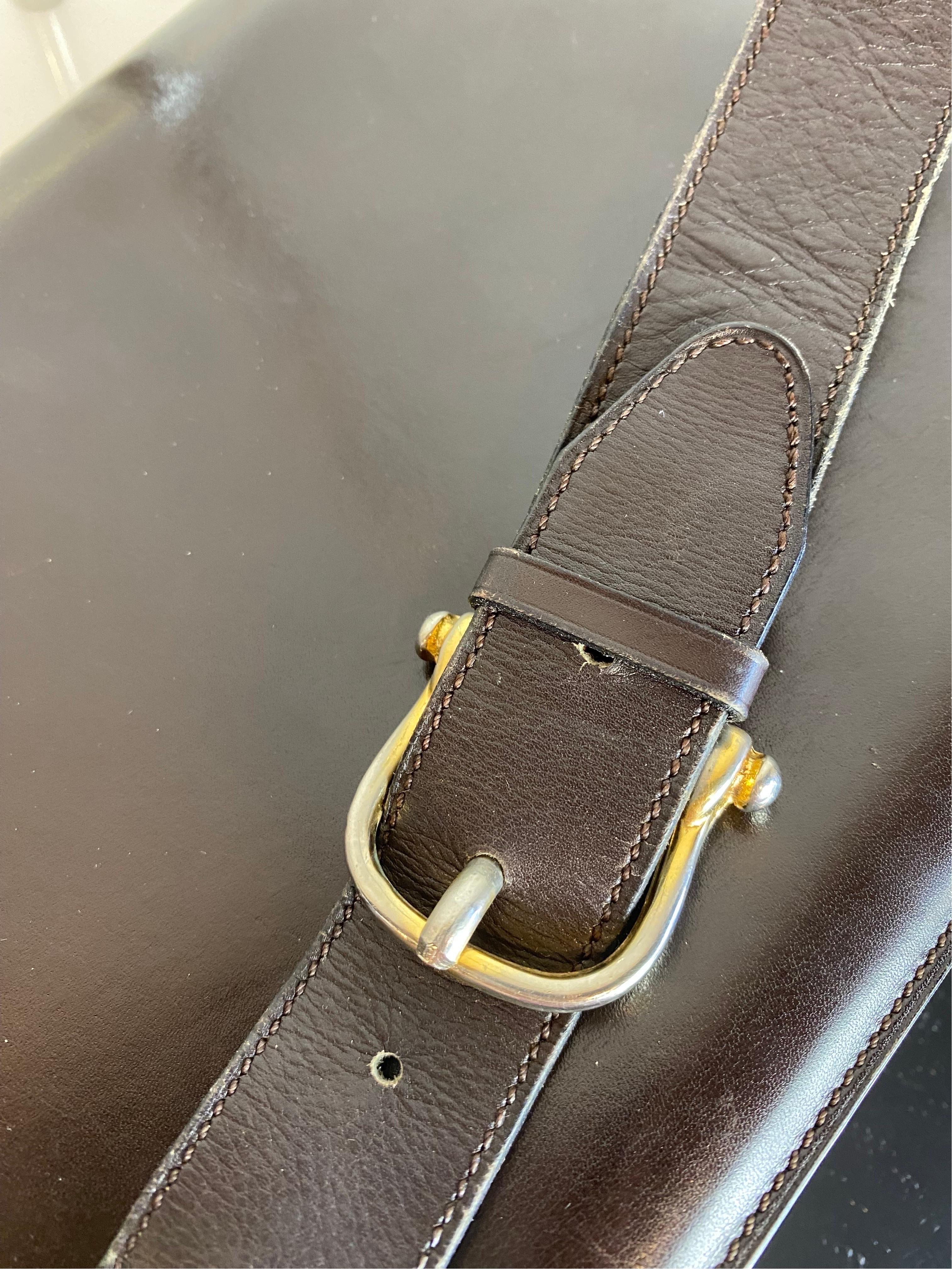 Celine Crecy vintage Leather Shoulder Bag 2