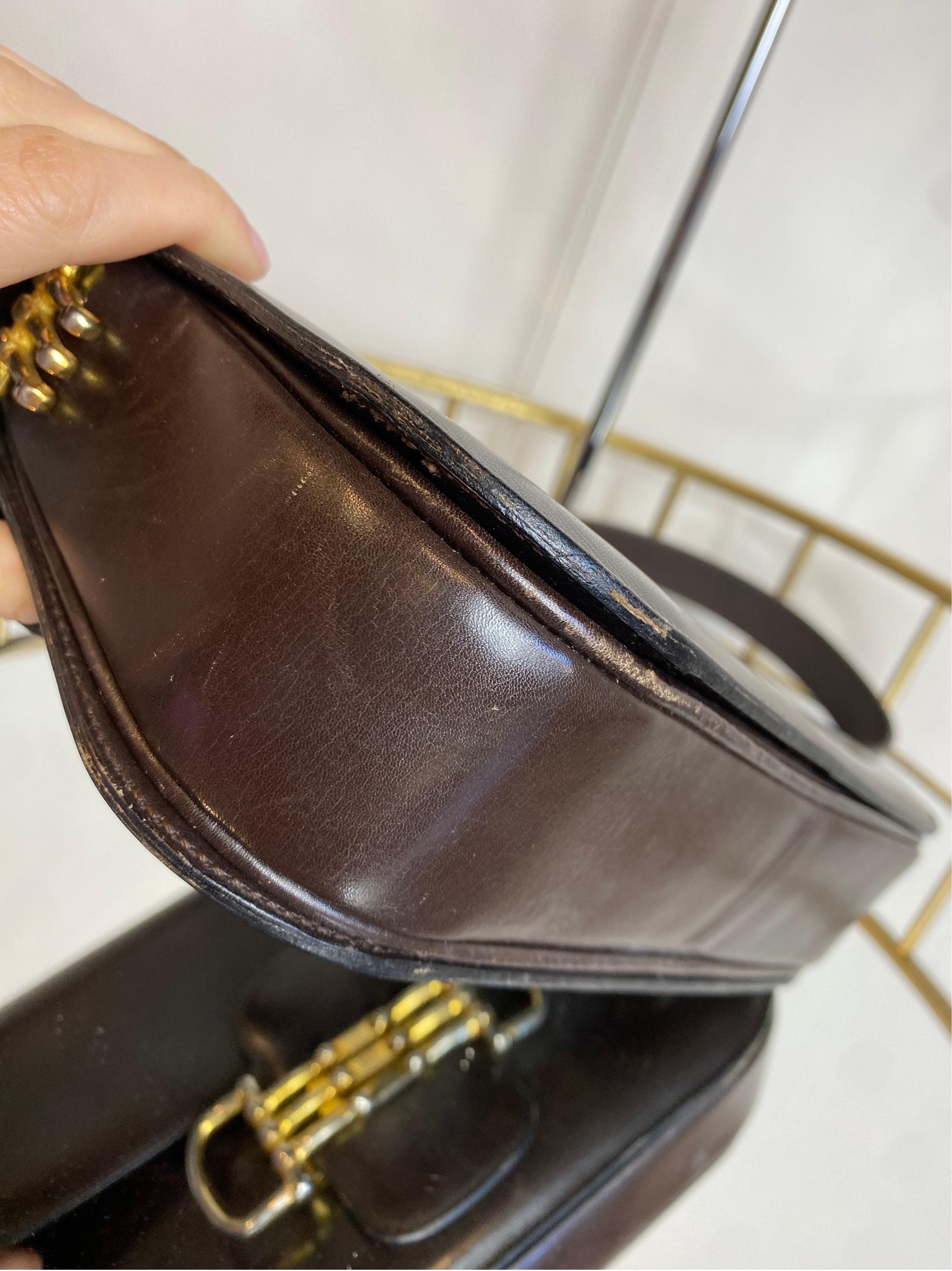 Celine Crecy vintage Leather Shoulder Bag 4