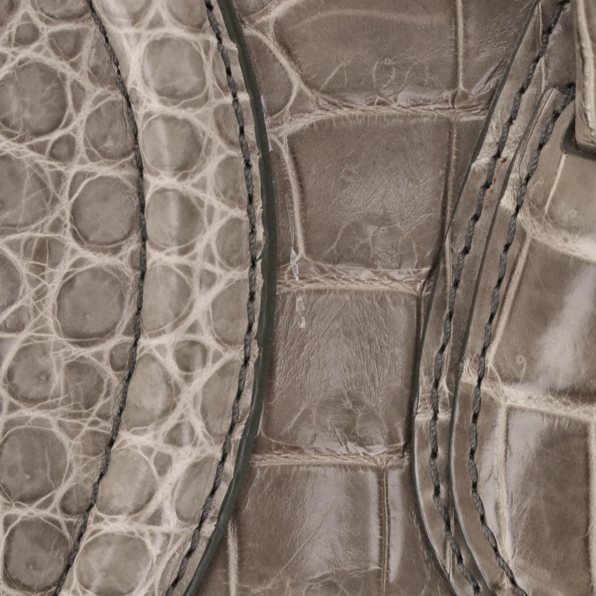 Celine Crocodile Skin Luggage Bag For Sale 6
