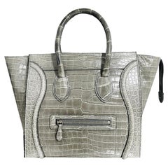 Celine Crocodile Skin Luggage Bag